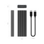 Aisens Caja Externa M.2 NVMe ASM2-023GR Gris